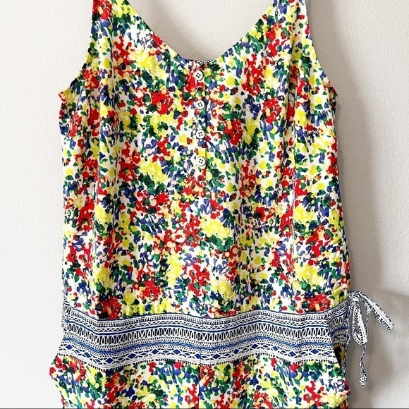 CAbi #5261 Devon Floral Fiesta Romper Size Small Colorful Summer Adjustable EUC - Picture 5 of 12